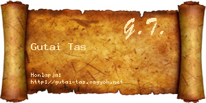 Gutai Tas névjegykártya